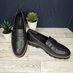 Vionic Cheryl Black Slip on Loafers Womens size 6M NWOB